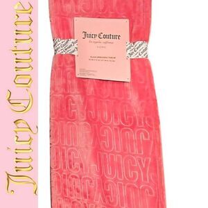 Juicy Couture Juicy Embossed Plush Throw Blanket